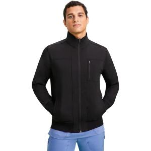 Healing Hands Jonathan Bomber Scrub Jacket for Men with 6 Pockets 5530(Black)