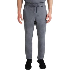 Healing Hands Scrub Pants for Men Daniel Utility Bottoms with 6 Pockets, 2-Way Stretch and Durable Fabric 9300(Heather Grey)