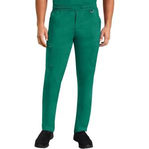Healing Hands Scrub Pants for Men Daniel Utility Bottoms with 6 Pockets, 2-Way Stretch and Durable Fabric 9300(Hunter)