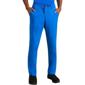 Healing Hands Scrub Pants for Men Daniel Utility Bottoms with 6 Pockets, 2-Way Stretch and Durable Fabric 9300(Royal)