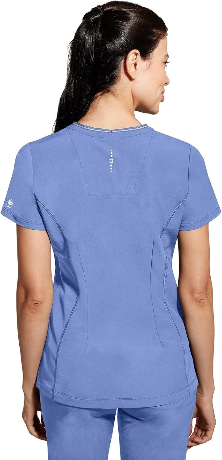 imageHealing Hands Scrub Top for Women Sonia Top with 3 Pockets Moisture Wicking 360 Stretch amp Recycled Fibers 2274Ceil