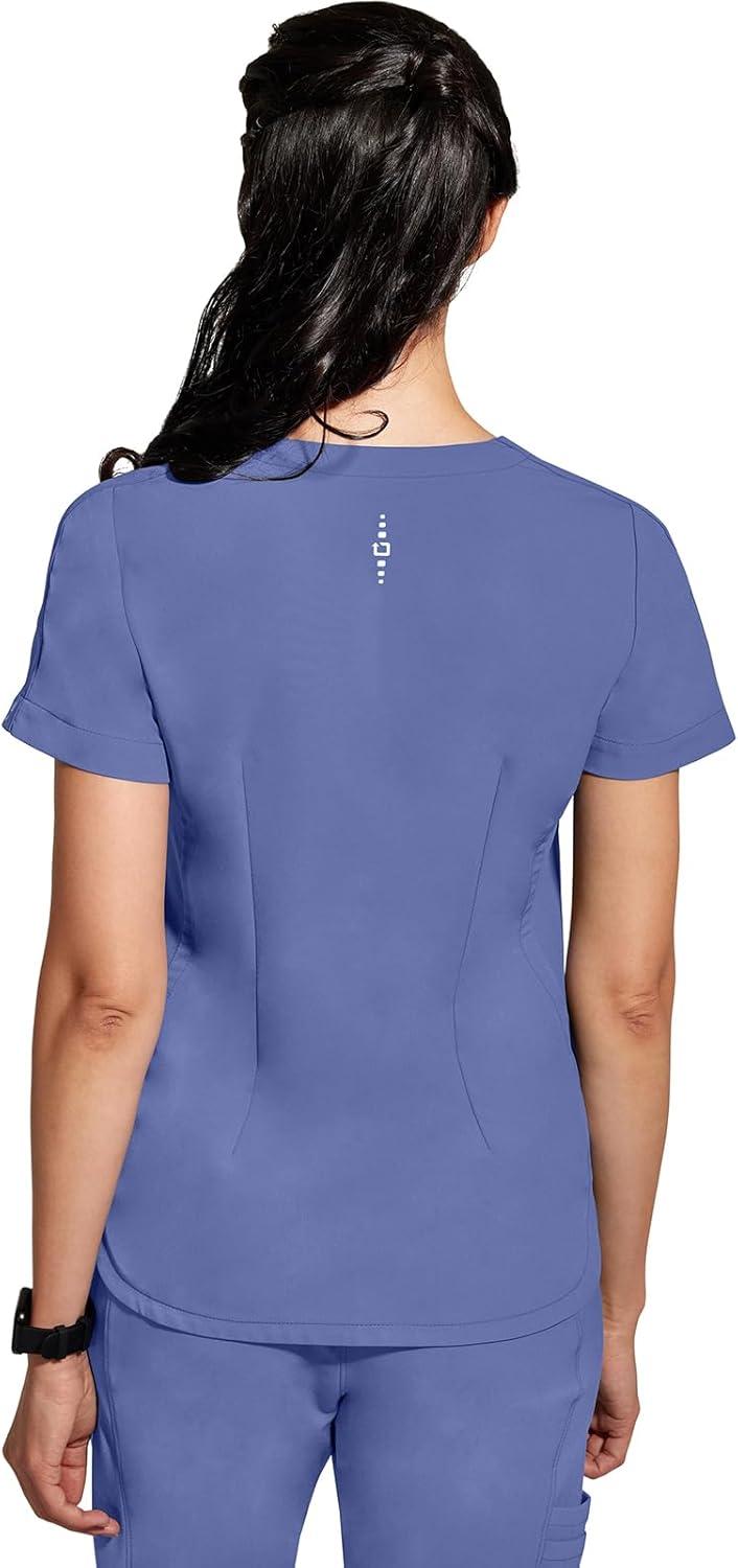 imageHealing Hands Womens Medical Scrub Top Skyler with 2 Pockets Moisture Wicking 360 Stretch amp Recycled Fiber 2285Ceil
