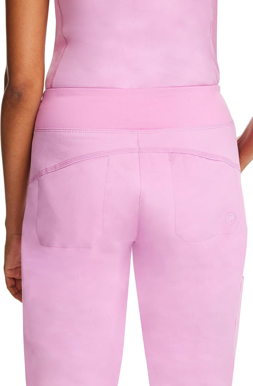 imageHealing Hands Womens Scrub Jogger Pant Tara with 6 Pockets Durable 2Way Stretch and Easy Care Fabric 9233Taffy Pink