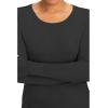 Healing Hands Mackenzie Women’s Underscrub, Long Sleeve Tee with Thumbholes, Modern Fit Undershirt- 5051(Black – 3 Pack)