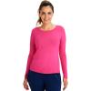 Healing Hands Mackenzie Women’s Underscrub, Long Sleeve Tee with Thumbholes, Modern Fit Undershirt- 5051(Carnation Pink – 2 Pack)
