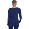 Healing Hands Mackenzie Women’s Underscrub, Long Sleeve Tee with Thumbholes, Modern Fit Undershirt- 5051(Navy)