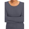 Healing Hands Mackenzie Women’s Underscrub, Long Sleeve Tee with Thumbholes, Modern Fit Undershirt- 5051(Pewter)