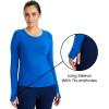Healing Hands Mackenzie Women’s Underscrub, Long Sleeve Tee with Thumbholes, Modern Fit Undershirt- 5051(Royal – 3 Pack)