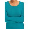 Healing Hands Mackenzie Women’s Underscrub, Long Sleeve Tee with Thumbholes, Modern Fit Undershirt- 5051(Teal – 3 Pack)