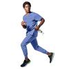 Healing Hands Men’s Medical Scrub Top Spencer with 1 Pocket, Moisture Wicking, 360° Stretch & Recycled Fibers – 2381(Ceil)