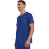 Healing Hands Men’s Medical Scrub Top Spencer with 1 Pocket, Moisture Wicking, 360° Stretch & Recycled Fibers – 2381(Galaxy Blue)