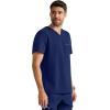 Healing Hands Men’s Medical Scrub Top Spencer with 1 Pocket, Moisture Wicking, 360° Stretch & Recycled Fibers – 2381(Navy)
