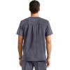 Healing Hands Men’s Medical Scrub Top Spencer with 1 Pocket, Moisture Wicking, 360° Stretch & Recycled Fibers – 2381(Pewter)