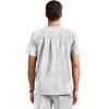 Healing Hands Men’s Medical Scrub Top Spencer with 1 Pocket, Moisture Wicking, 360° Stretch & Recycled Fibers – 2381(Silver Stone)