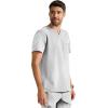 Healing Hands Men’s Medical Scrub Top Spencer with 1 Pocket, Moisture Wicking, 360° Stretch & Recycled Fibers – 2381(Silver Stone)