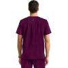 Healing Hands Men’s Medical Scrub Top Spencer with 1 Pocket, Moisture Wicking, 360° Stretch & Recycled Fibers – 2381(Wine)