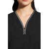 Healing Hands Scrub Top for Women Sonia Top with 3 Pockets Moisture Wicking, 360° Stretch & Recycled Fibers – 2274(Black)