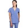 Healing Hands Scrub Top for Women Sonia Top with 3 Pockets Moisture Wicking, 360° Stretch & Recycled Fibers – 2274(Ceil)