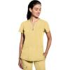 Healing Hands Scrub Top for Women Sonia Top with 3 Pockets Moisture Wicking, 360° Stretch & Recycled Fibers – 2274(Sunray Yellow)