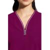 Healing Hands Scrub Top for Women Sonia Top with 3 Pockets Moisture Wicking, 360° Stretch & Recycled Fibers – 2274(Wine)