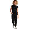 Healing Hands Women Medical Scrub Top Sandy Top with 2 Pockets, Moisture Wicking, 360° Stretch and Recycled Fiber – 2286(Black)