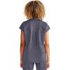 Healing Hands Women Medical Scrub Top Sandy Top with 2 Pockets, Moisture Wicking, 360° Stretch and Recycled Fiber – 2286(Pewter)