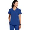 Healing Hands Women’s Medical Scrub Top Skyler with 2 Pockets Moisture Wicking, 360° Stretch & Recycled Fiber – 2285(Royal)