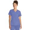 Healing Hands Women’s Tops V-Neck Scrub Top Tuck-in with Welt Chest Pocket HH755(Ceil)