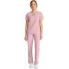 Healing Hands Women’s Tops V-Neck Scrub Top Tuck-in with Welt Chest Pocket HH755(Pink Pearl)