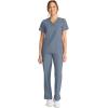 Healing Hands Women’s Tops V-Neck Scrub Top Tuck-in with Welt Chest Pocket HH755(Twilight Blue)