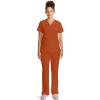Healing Hands Women’s Tops V-Neck Scrub Top Tuck-in with Welt Chest Pocket HH755(Warm Sunrise)