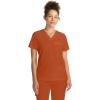 Healing Hands Women’s Tops V-Neck Scrub Top Tuck-in with Welt Chest Pocket HH755(Warm Sunrise)