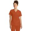 Healing Hands Women’s Tops V-Neck Scrub Top Tuck-in with Welt Chest Pocket HH755(Warm Sunrise)