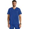 Healing Hands Men’s Medical Scrub Top Spencer with 1 Pocket, Moisture Wicking, 360° Stretch & Recycled Fibers – 2381(Royal)