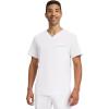 Healing Hands Men’s Medical Scrub Top Spencer with 1 Pocket, Moisture Wicking, 360° Stretch & Recycled Fibers – 2381(White)