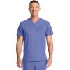 Healing Hands Mens Scrub Top V-Neck with 1 Pocket & 360° Stretch Fabric HH758(Ceil)