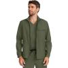 Healing Hands Scrub Jacket for Men Zip Front Utility Jacket with 4 Pockets HH361(Olive)