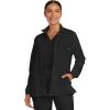 Healing Hands Scrub Jackets for Woman Zip-Front Utility Jacket with 4 Pockets HH360(Black)