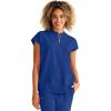 Healing Hands Women Medical Scrub Top Sandy Top with 2 Pockets, Moisture Wicking, 360° Stretch and Recycled Fiber – 2286(Royal)