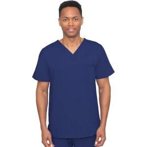 Healing Hands Scrubs for Men Top Blue Label One Pocket Men’s Scrub Top Lightweight Fabric 2223 James