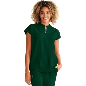 Healing Hands Women Medical Scrub Top Sandy Top with 2 Pockets, Moisture Wicking, 360° Stretch and Recycled Fiber – 2286(Dark Pine)