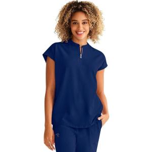 Healing Hands Women Medical Scrub Top Sandy Top with 2 Pockets, Moisture Wicking, 360° Stretch and Recycled Fiber – 2286(Navy)