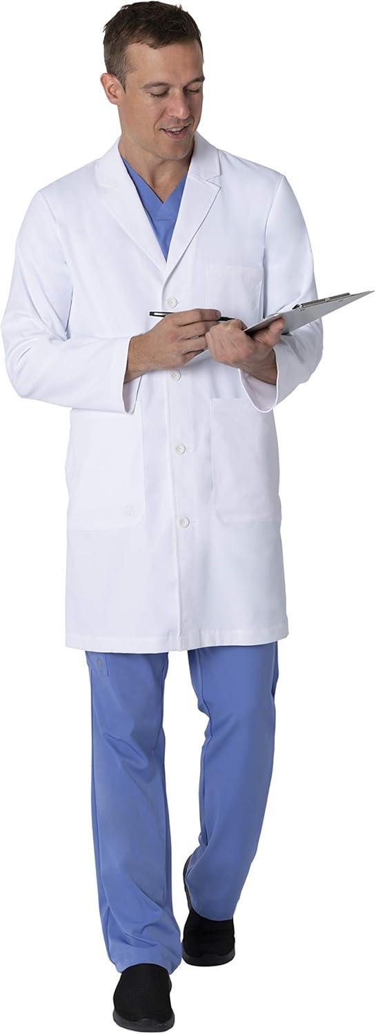imageHealing Hands Lab Coat for Mens Luke Labcoat With 5 Pockets amp 2way Stretch Fabric 5151White
