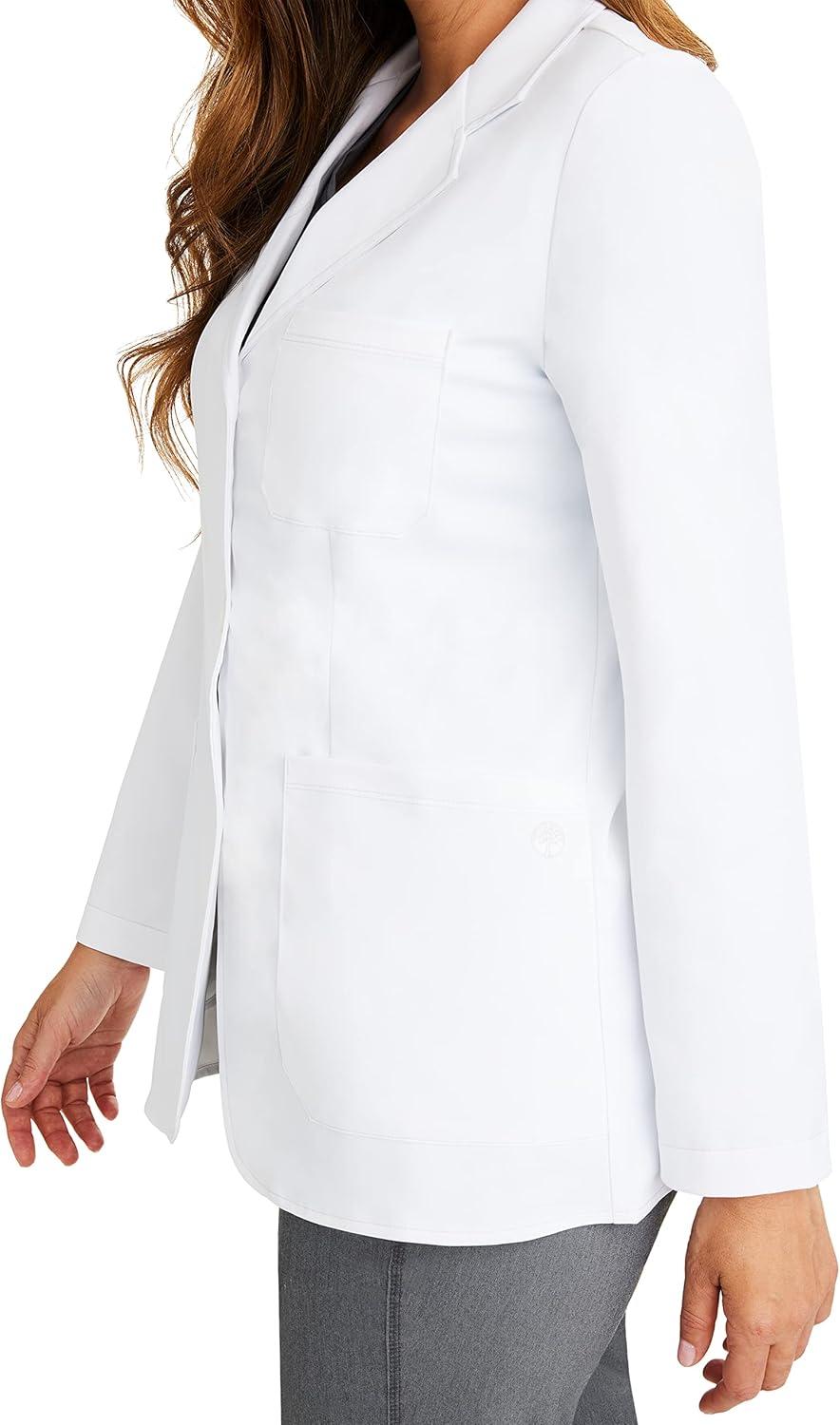 imageHealing Hands Lab Coat for Mens Luke Labcoat With 5 Pockets amp 2way Stretch Fabric 5151White