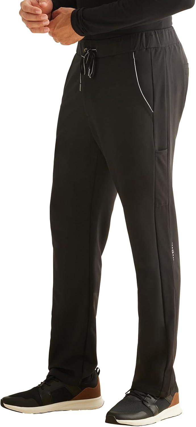 imageHealing Hands Mens Scrub Pant Nash Pant with 6 Pockets Moisture Wicking 360 Stretch amp Recycled Poly HH101Black