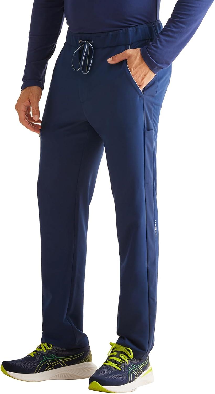 imageHealing Hands Mens Scrub Pant Nash Pant with 6 Pockets Moisture Wicking 360 Stretch amp Recycled Poly HH101Navy