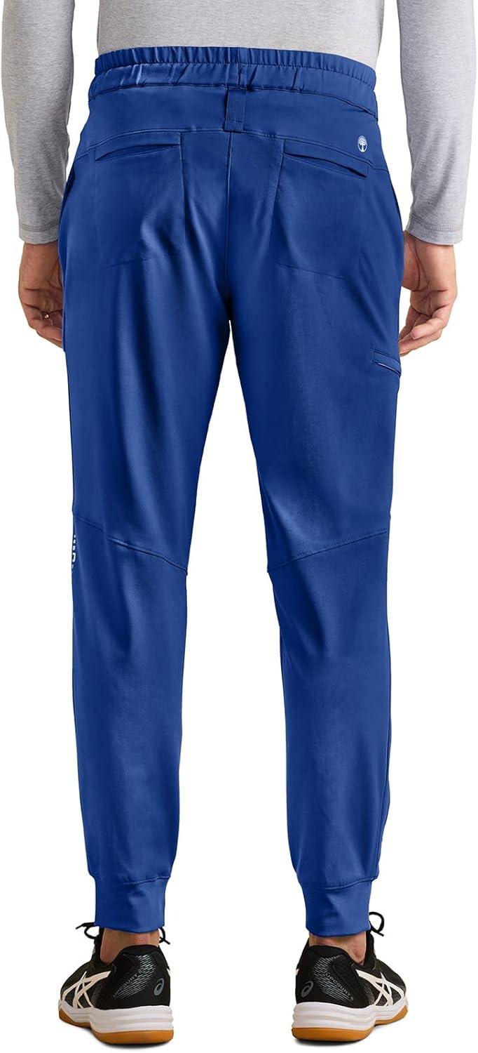 imageHealing Hands Mens Scrub Pant Nolen Jogger with 6 Pocket Moisture Wicking 360 Stretch amp Recycled Fibers 9172Royal
