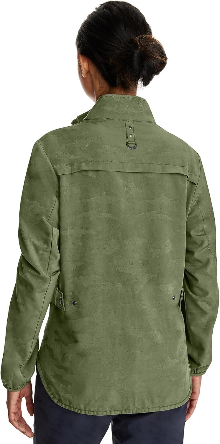 imageHealing Hands Scrub Jackets For Woman Destini Camo Jacket With 3 Pockets Moisture Wicking amp 360 Stretch Fabric 5030Olive