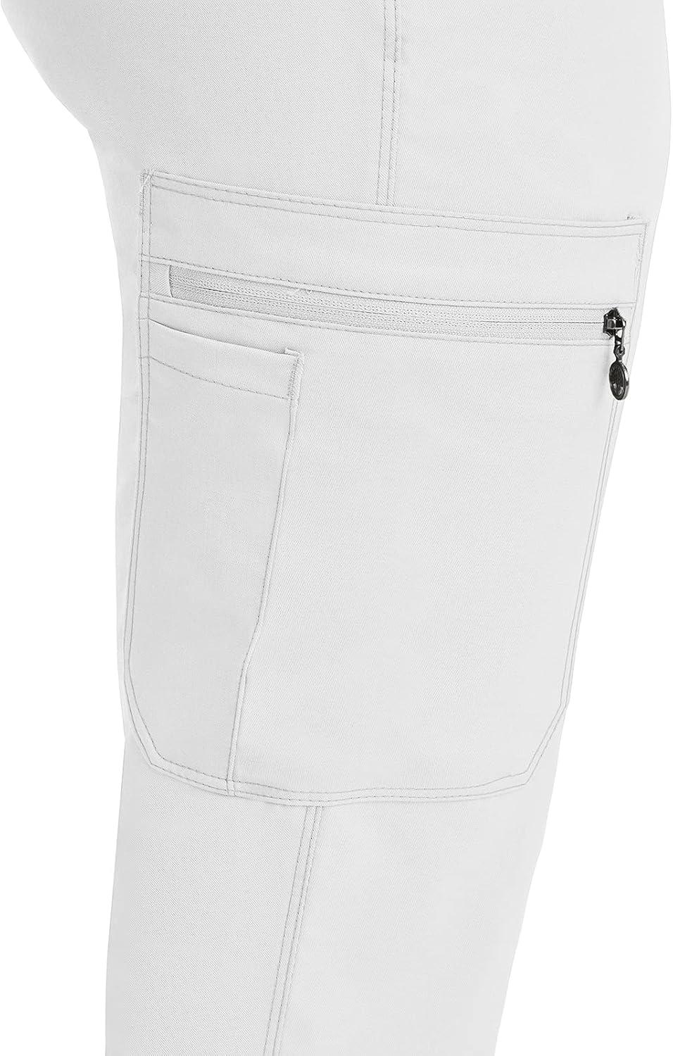 imageHealing Hands Scrub Pants for Women Tamara Pant with 6 Pockets Reversible Drawstring and 2Way Stretch Fabric 9181White