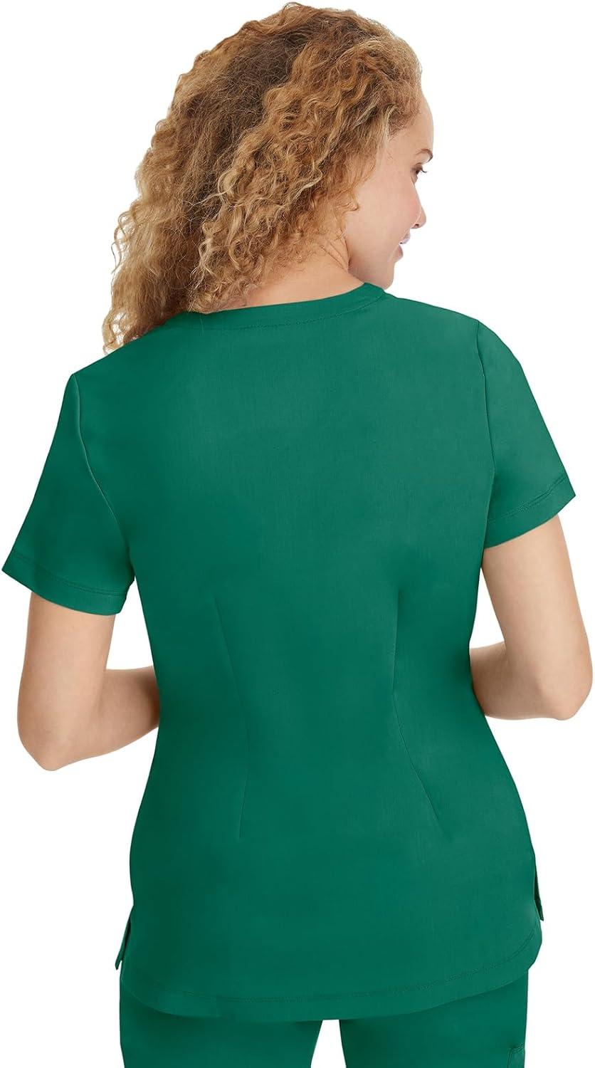 imageHealing Hands Scrubs for Women Jill Scrub Top VNeck Modern Fit with 2 Patch Pockets and 2Way Stretch Fabric 2320Hunter